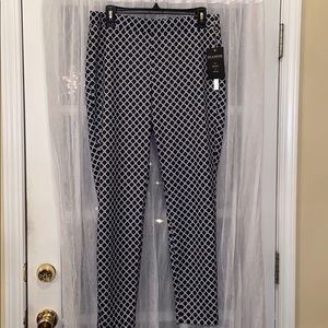Zac & Rachel black & white patterned legging, Sz L